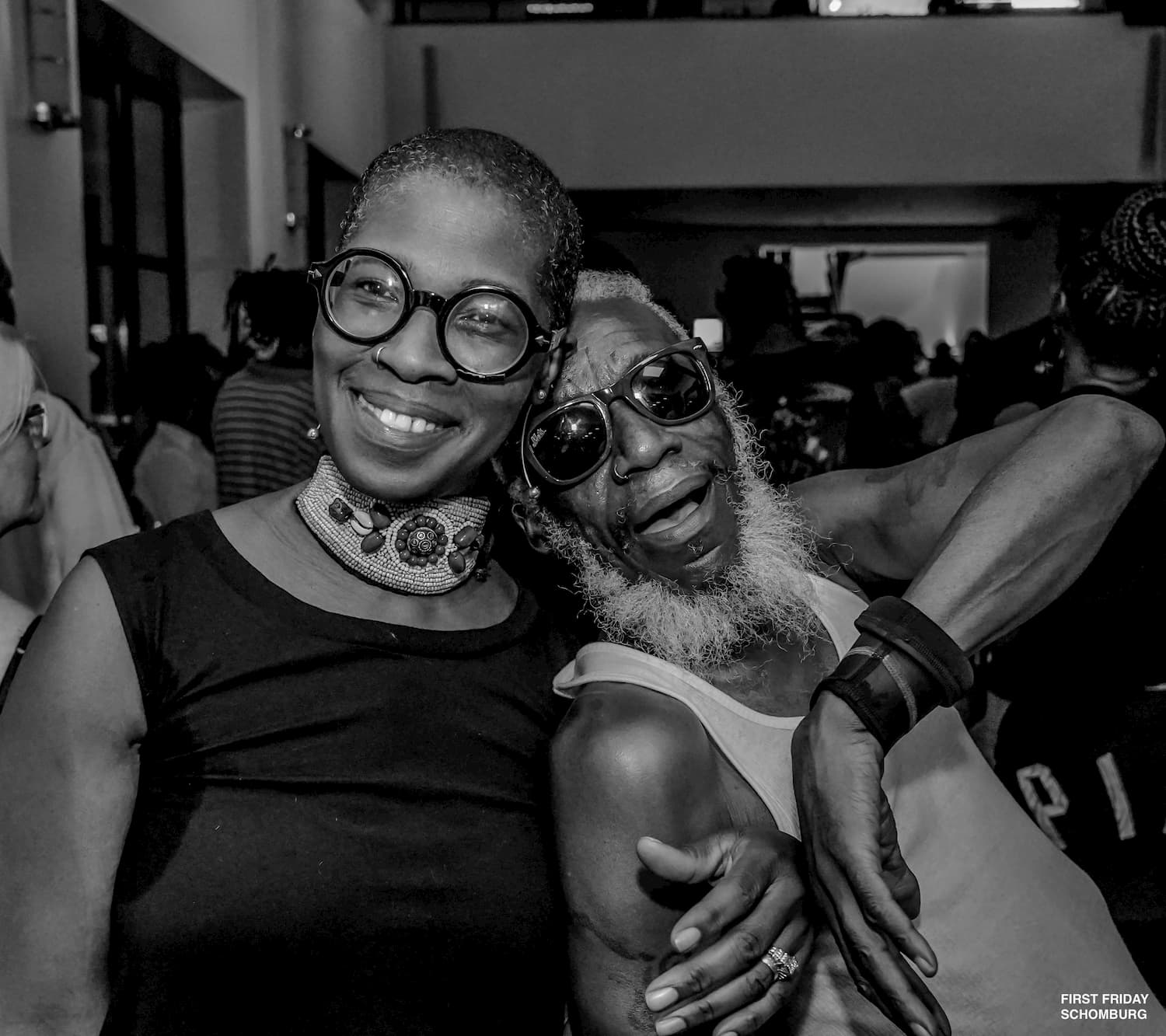 Guests at the fifth annual First Fridays: House Music Edition, a celebration of DJ Larry Levan, a house music pioneer in New York City, best known for his decade-long residency at the popular New York City nightclub Paradise Garage, August 2018. Photographer: Emmanuel Mensah Agbeble (@Apmworldmag); Photographs and Prints Division, Schomburg Center for Research in Black Culture, The New York Public Library, Astor, Lenox and Tilden Foundations.