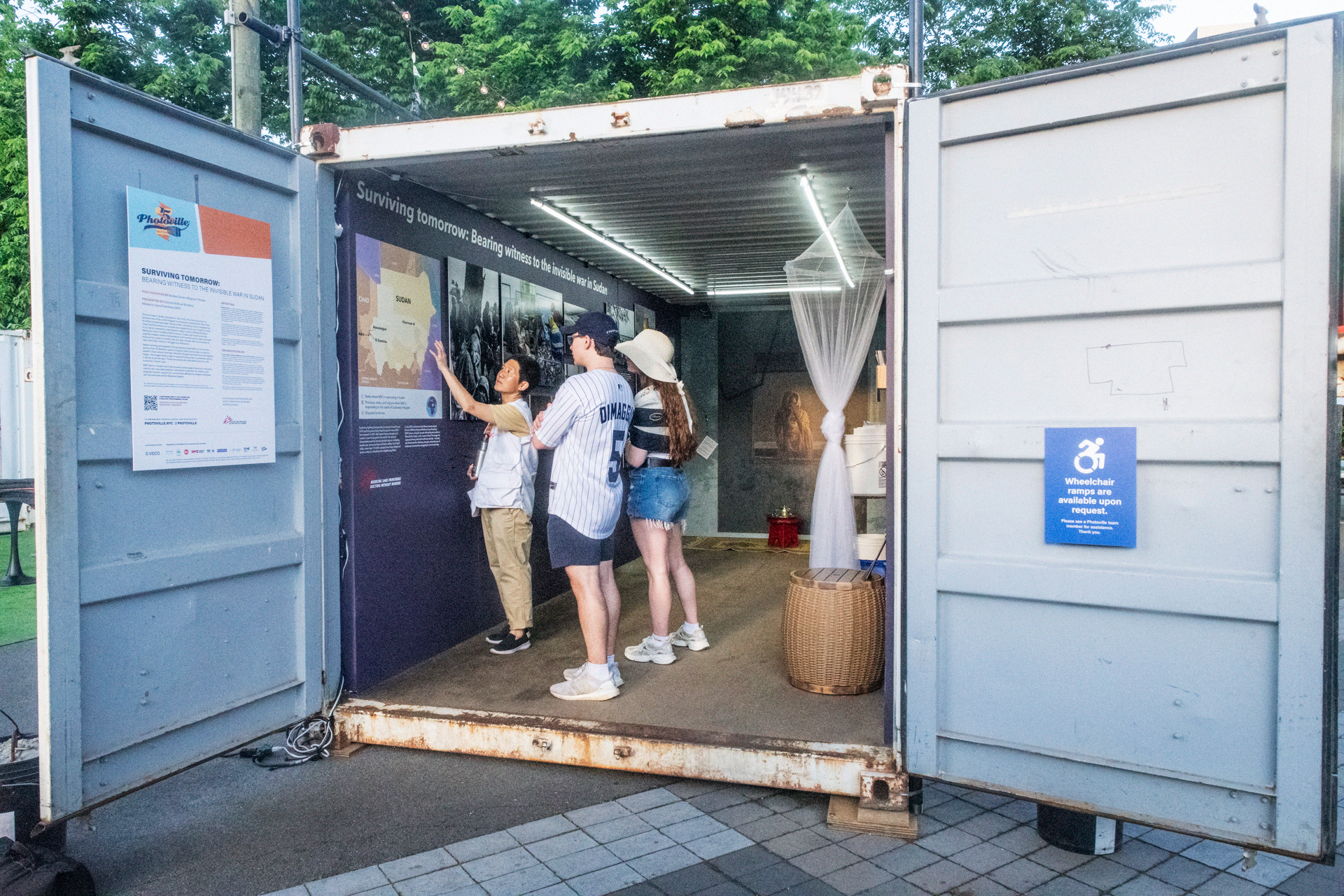 Photoville shipping container exhibition